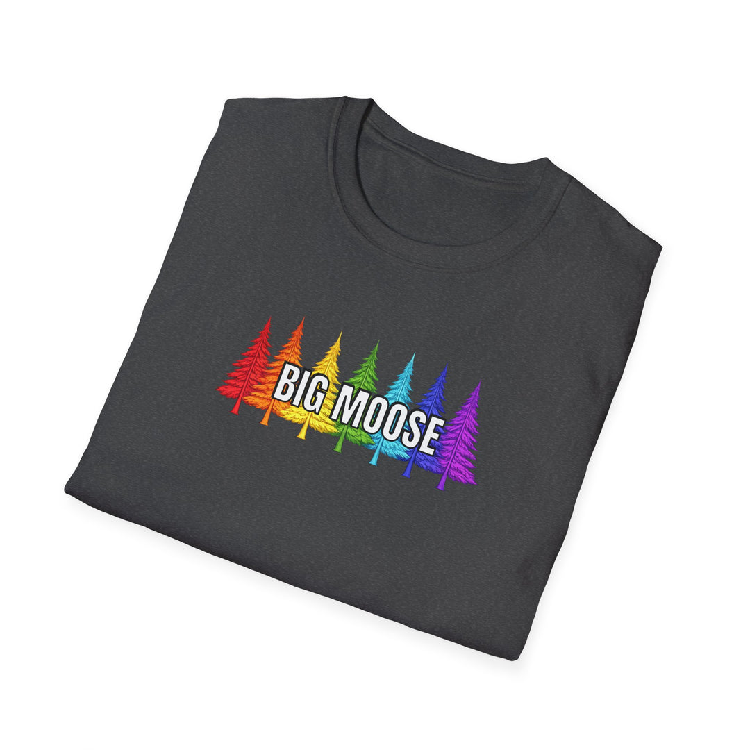 Big Moose Rainbow Trees Unisex T-Shirt