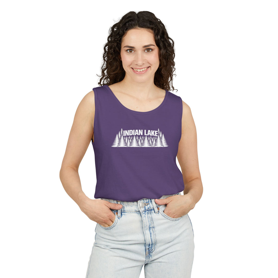Indian Lake Unisex Tank - Trees