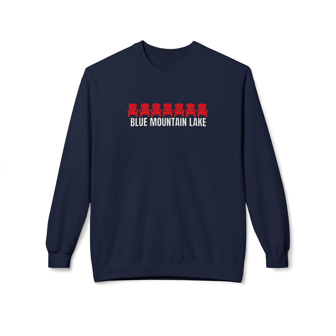 Blue Mountain Lake ADK Chairs Sweatshirt