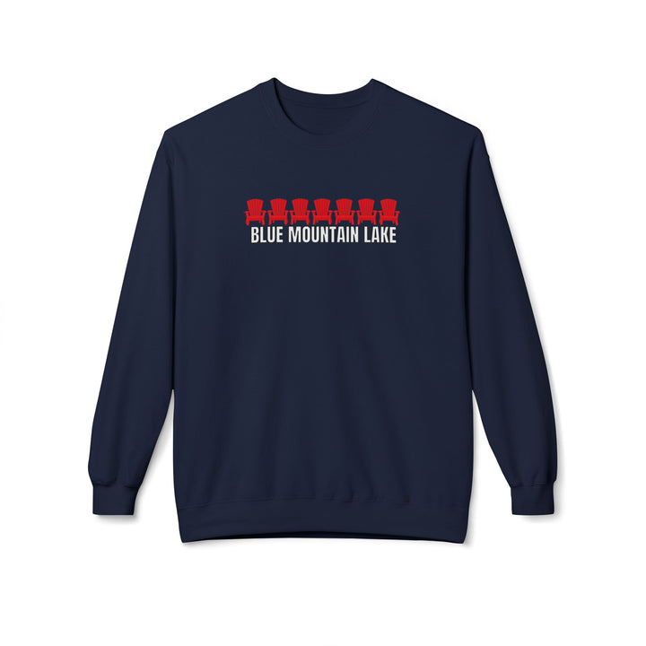 Blue Mountain Lake ADK Chairs Sweatshirt