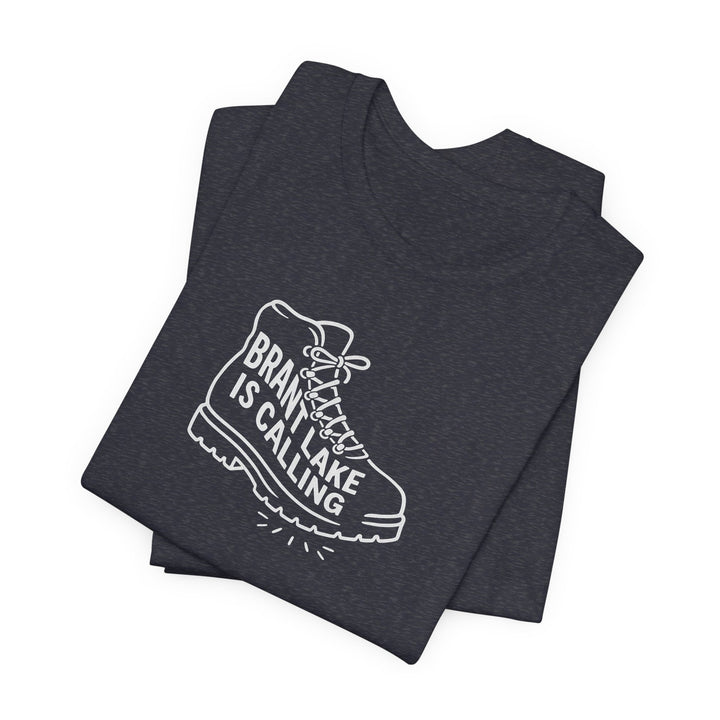 Brant Lake is Calling Hiking Boot Tee