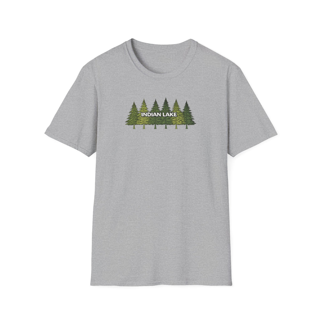 Indian Lake Unisex T-Shirt - Pine Trees