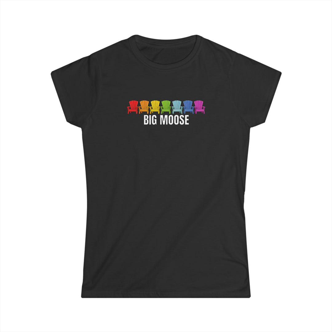 Big Moose Rainbow Chairs Ladies Tee