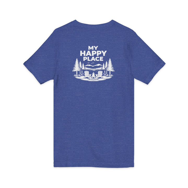 Inlet Unisex V-Neck T-Shirt - My Happy Place