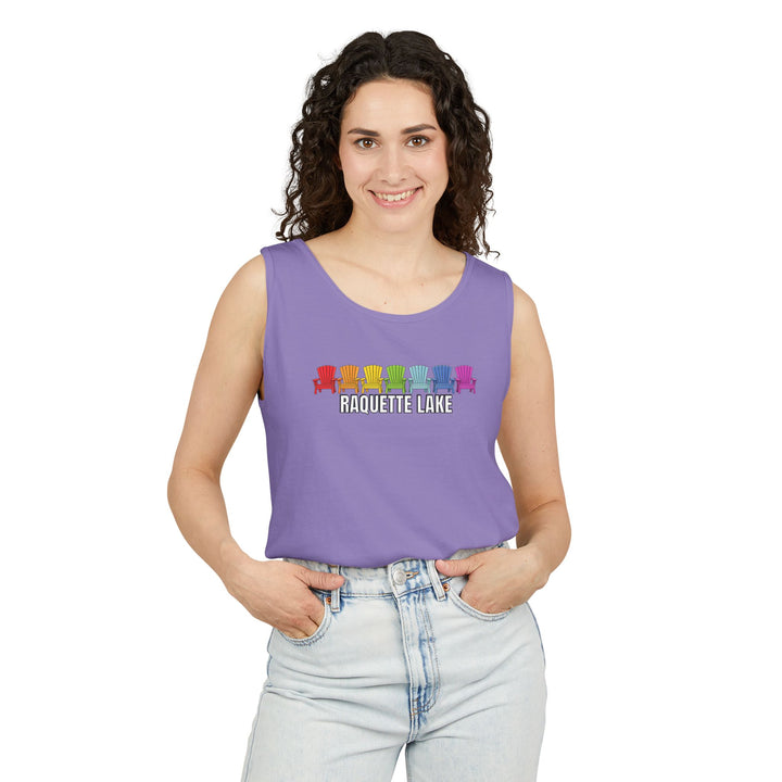 Raquette Lake Unisex Tank - Rainbow Chairs