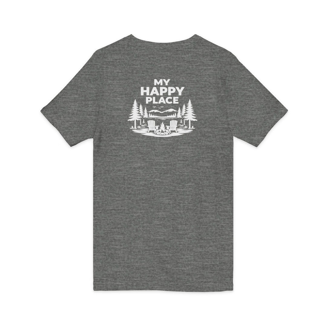 Big Moose My Happy Place Unisex V-Neck Tee