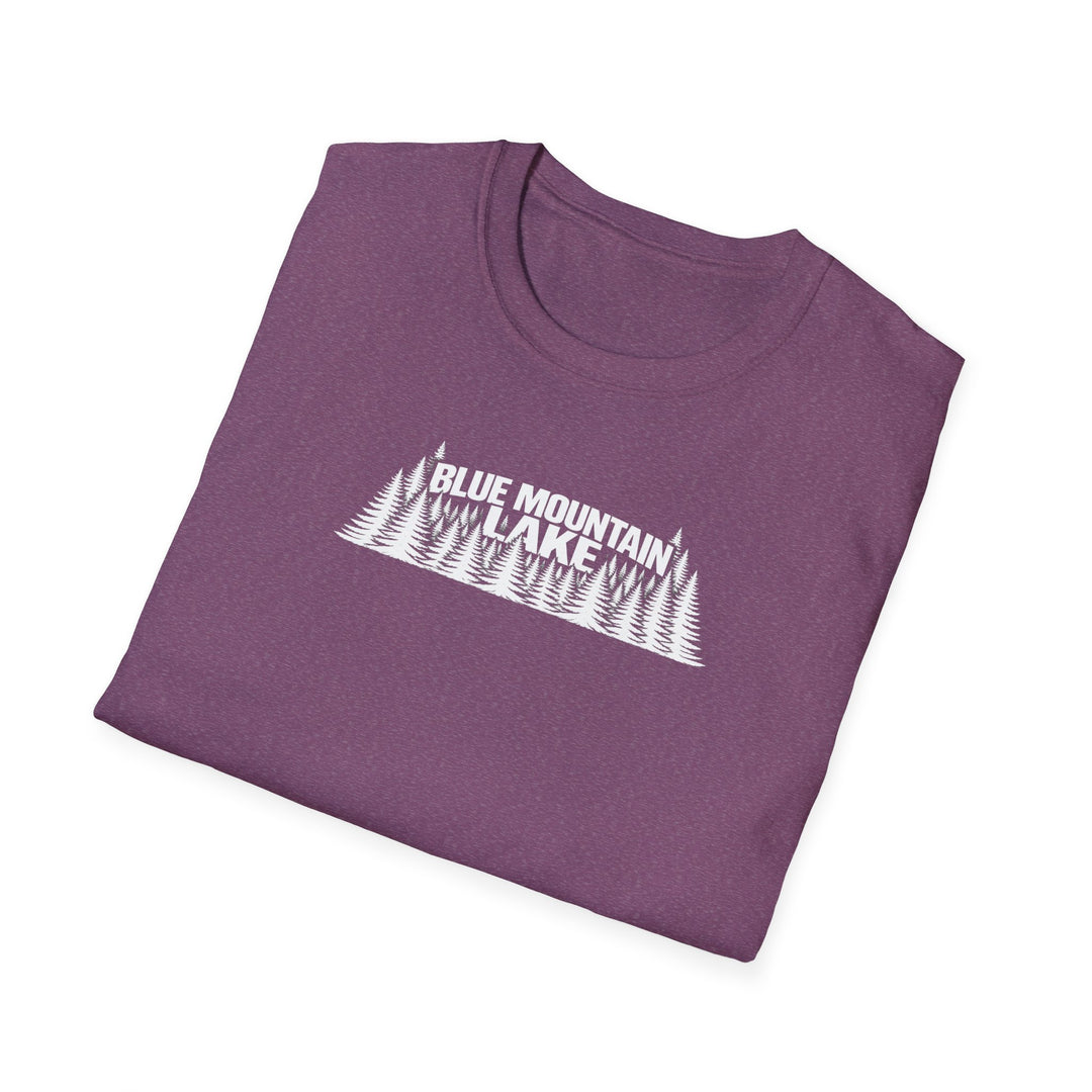 Blue Mountain Lake Trees Unisex T-Shirt