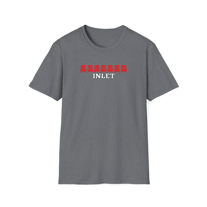 Inlet Unisex T-Shirt - Red Chairs