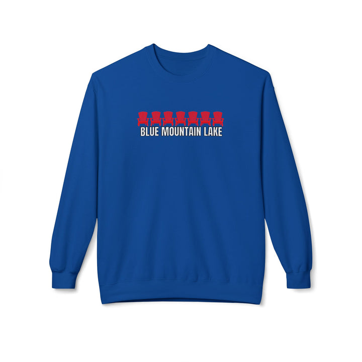 Blue Mountain Lake ADK Chairs Sweatshirt