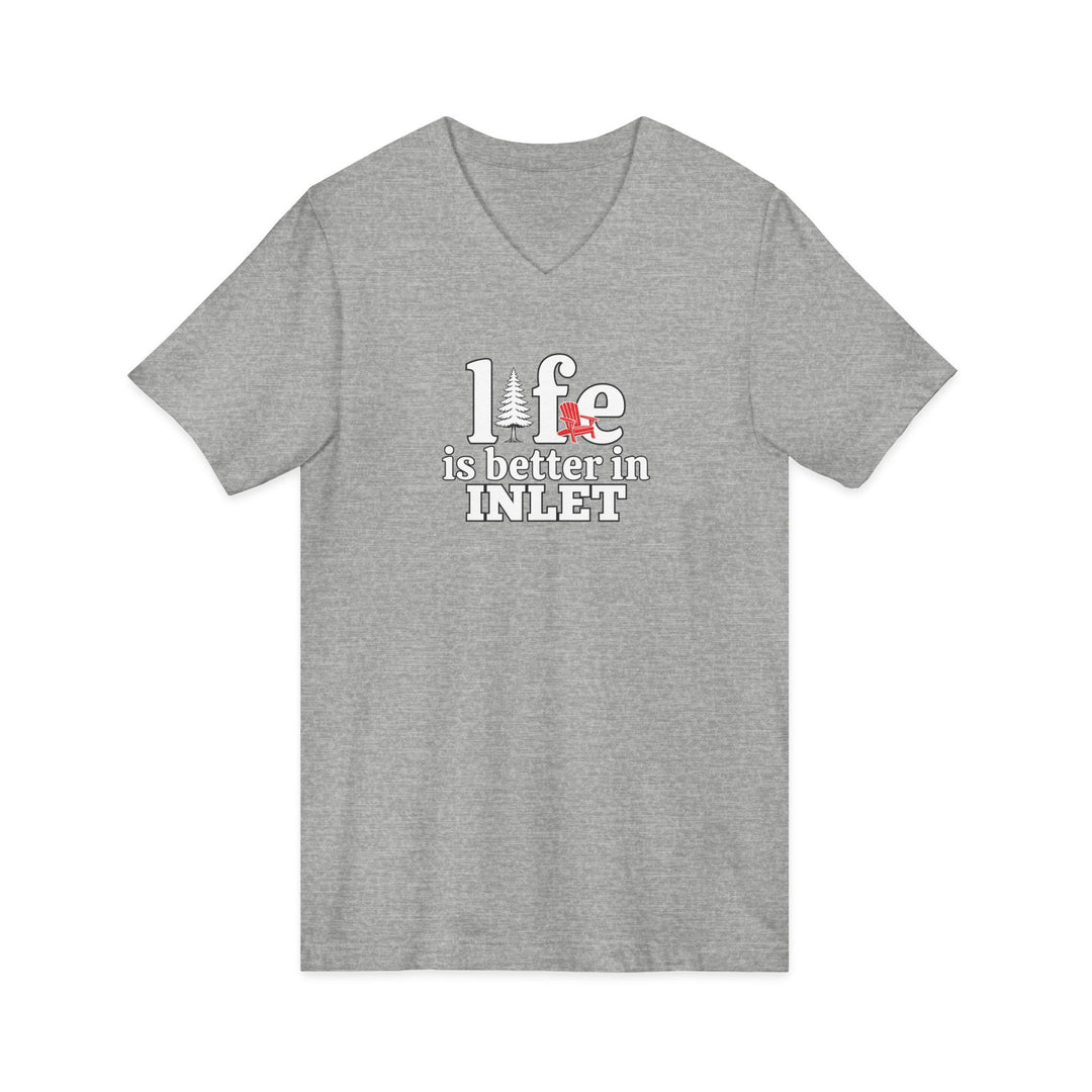 Life is Better in Inlet Unisex V-Neck T-Shirt