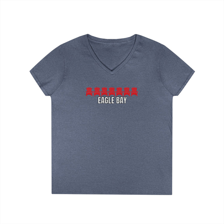 Eagle Bay Ladies V-Neck T-Shirt - ADK Chairs