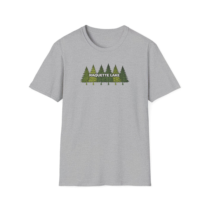 Raquette Lake Unisex T-Shirt - Pine Trees