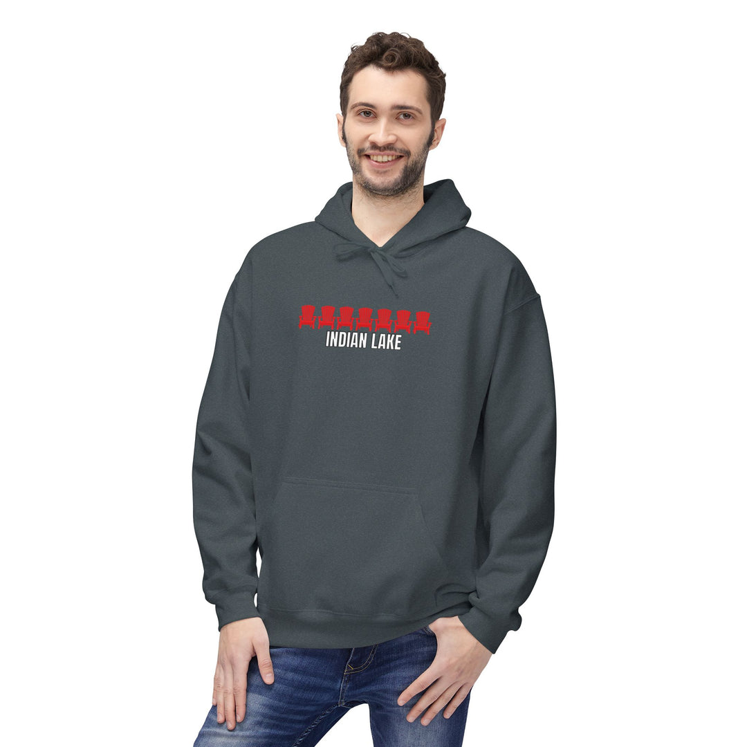 Indian Lake Hoodie - Red Chairs