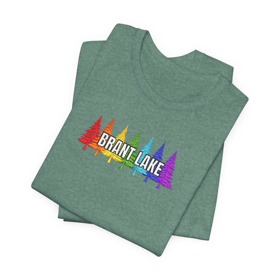 Brant Lake Rainbow Trees Tee