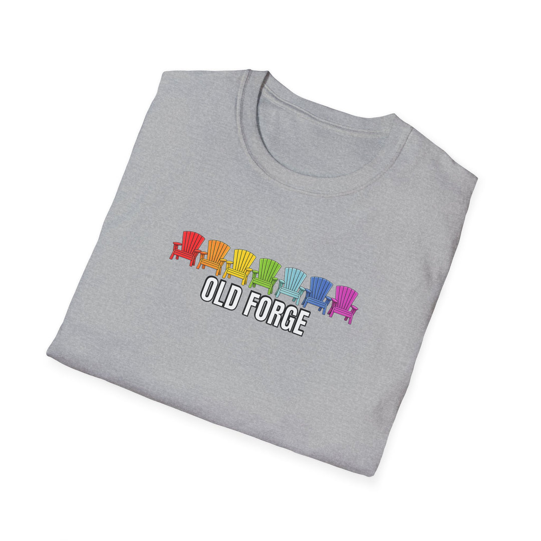 Old Forge Rainbow Chairs Unisex T-Shirt