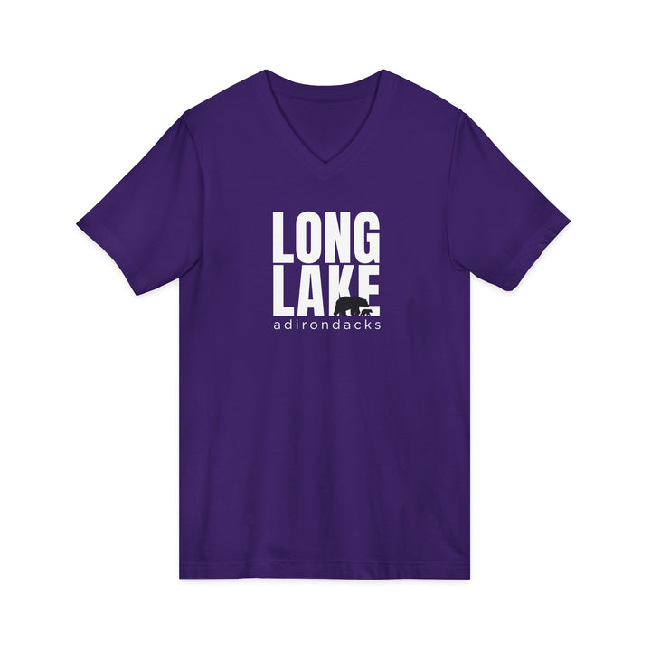 Long Lake Adirondacks Unisex V-Neck T-Shirt