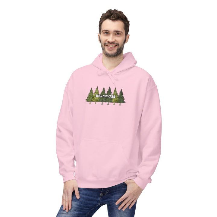 Big Moose Pine Trees Hoodie