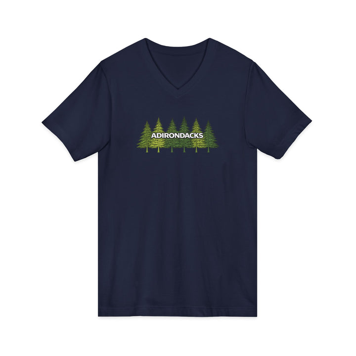 Adirondack Pine Trees Unisex V-Neck