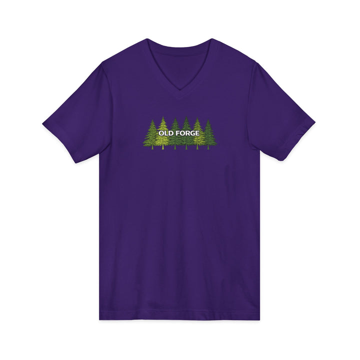 Old Forge Pine Trees Unisex V-Neck T-Shirt
