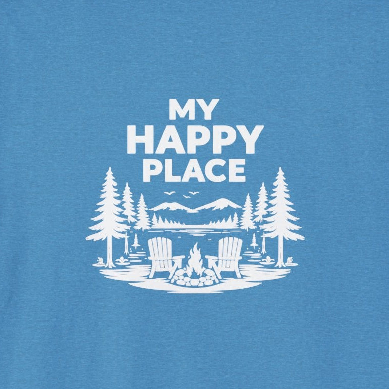 Lake George My Happy Place Unisex V-Neck