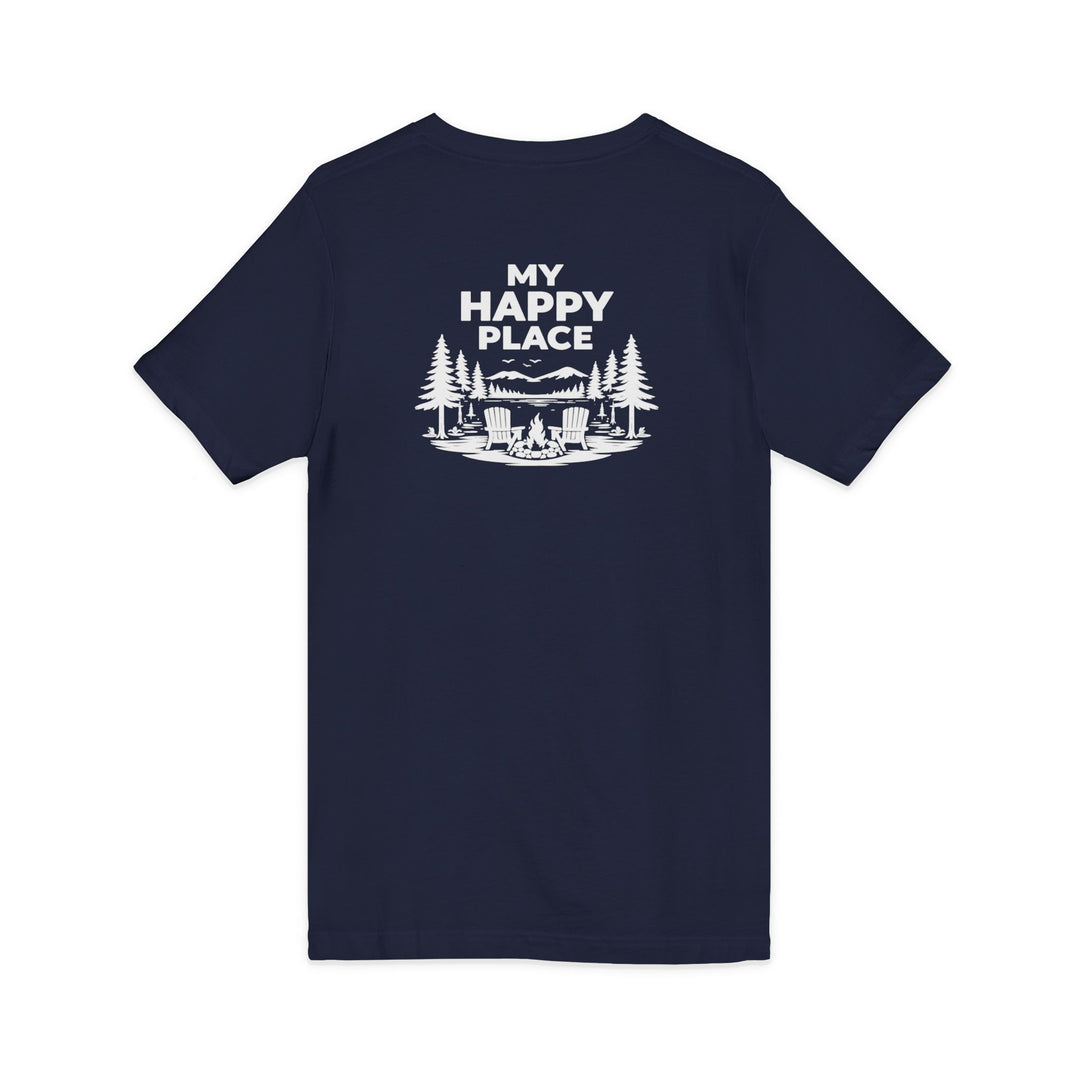 Inlet Unisex V-Neck T-Shirt - My Happy Place