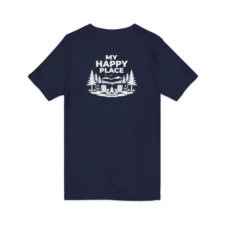 Inlet Unisex V-Neck T-Shirt - My Happy Place