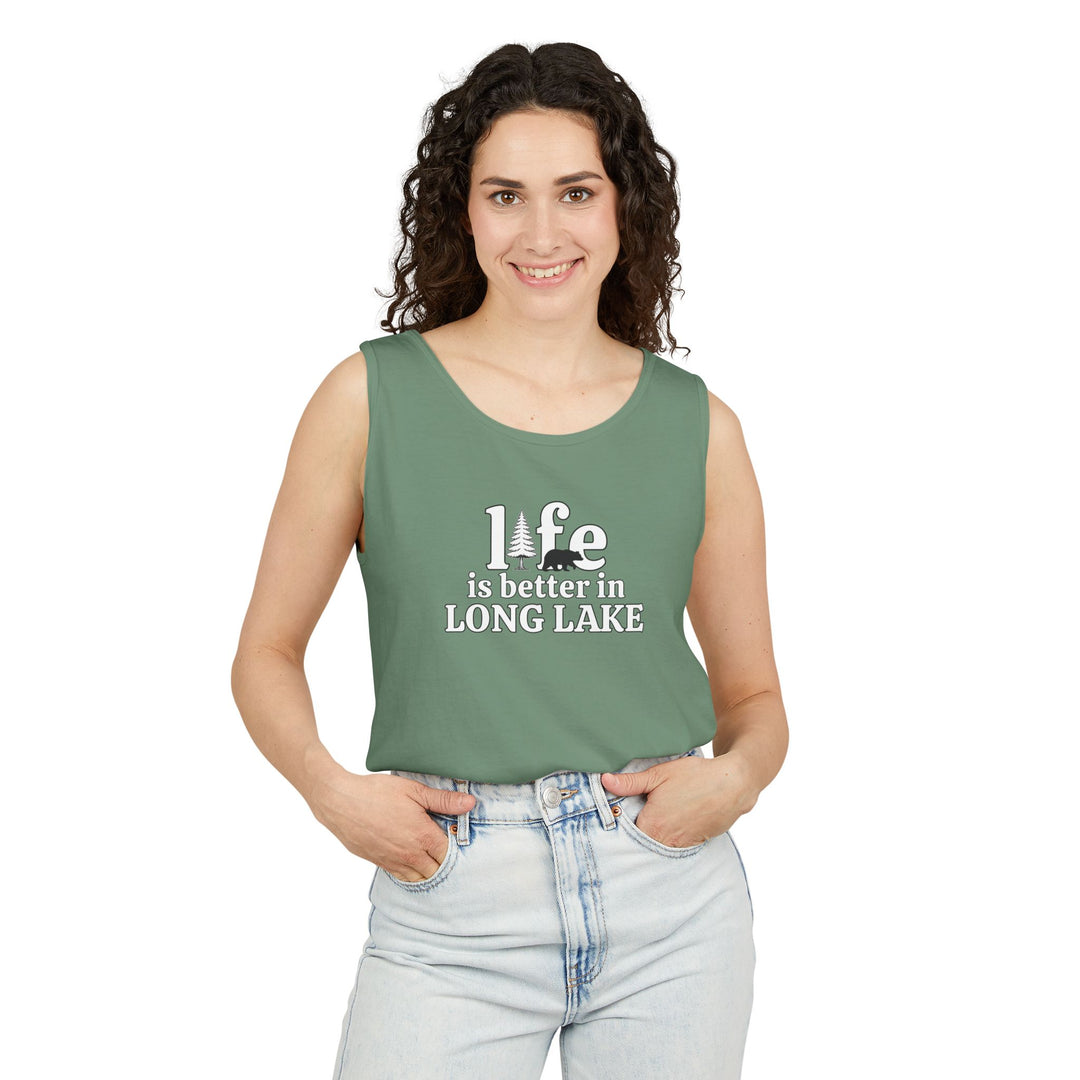 Life is Better in Long Lake Unisex Tank