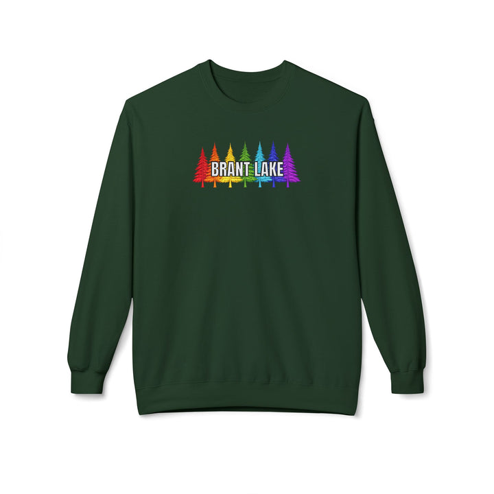 Brant Lake Sweatshirt - Rainbow Trees