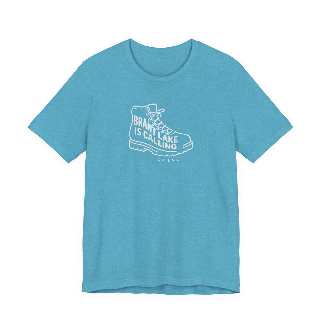 Brant Lake is Calling Hiking Boot Tee