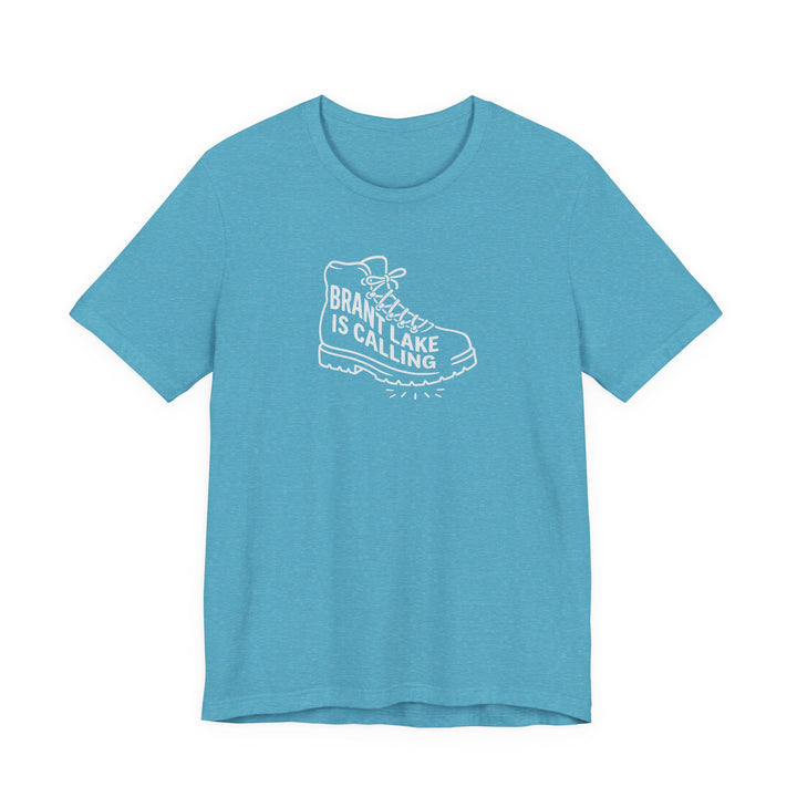 Brant Lake is Calling Hiking Boot Tee