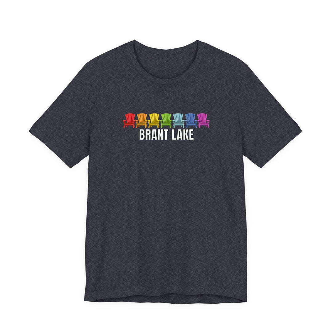 Brant Lake Rainbow Adirondack Chairs Tee