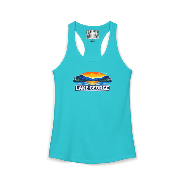 Lake George Sunset Racerback Tank