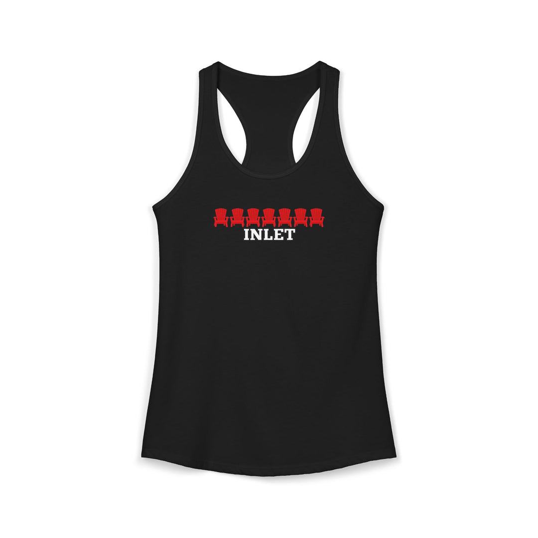 Inlet Ladies Racerback - Red Chairs
