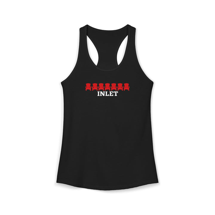 Inlet Ladies Racerback - Red Chairs
