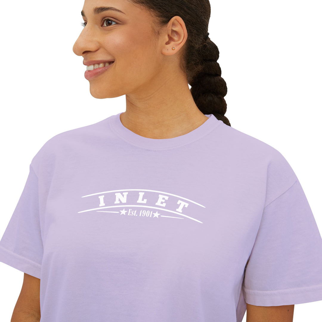 Inlet Ladies Boxy Tee - My Happy Place