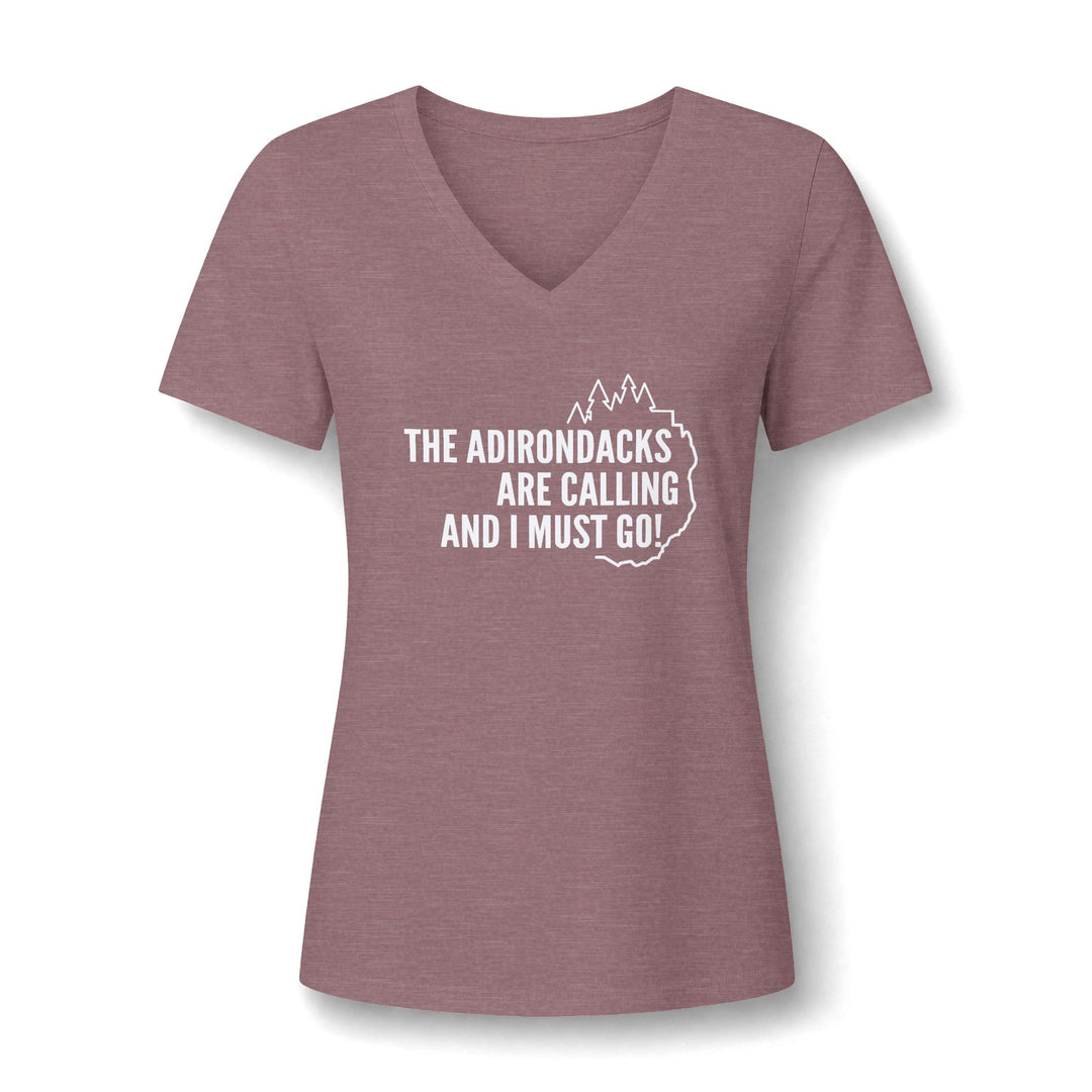 Adirondacks are Calling Ladies V-Neck Tee
