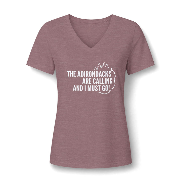 Adirondacks are Calling Ladies V-Neck Tee