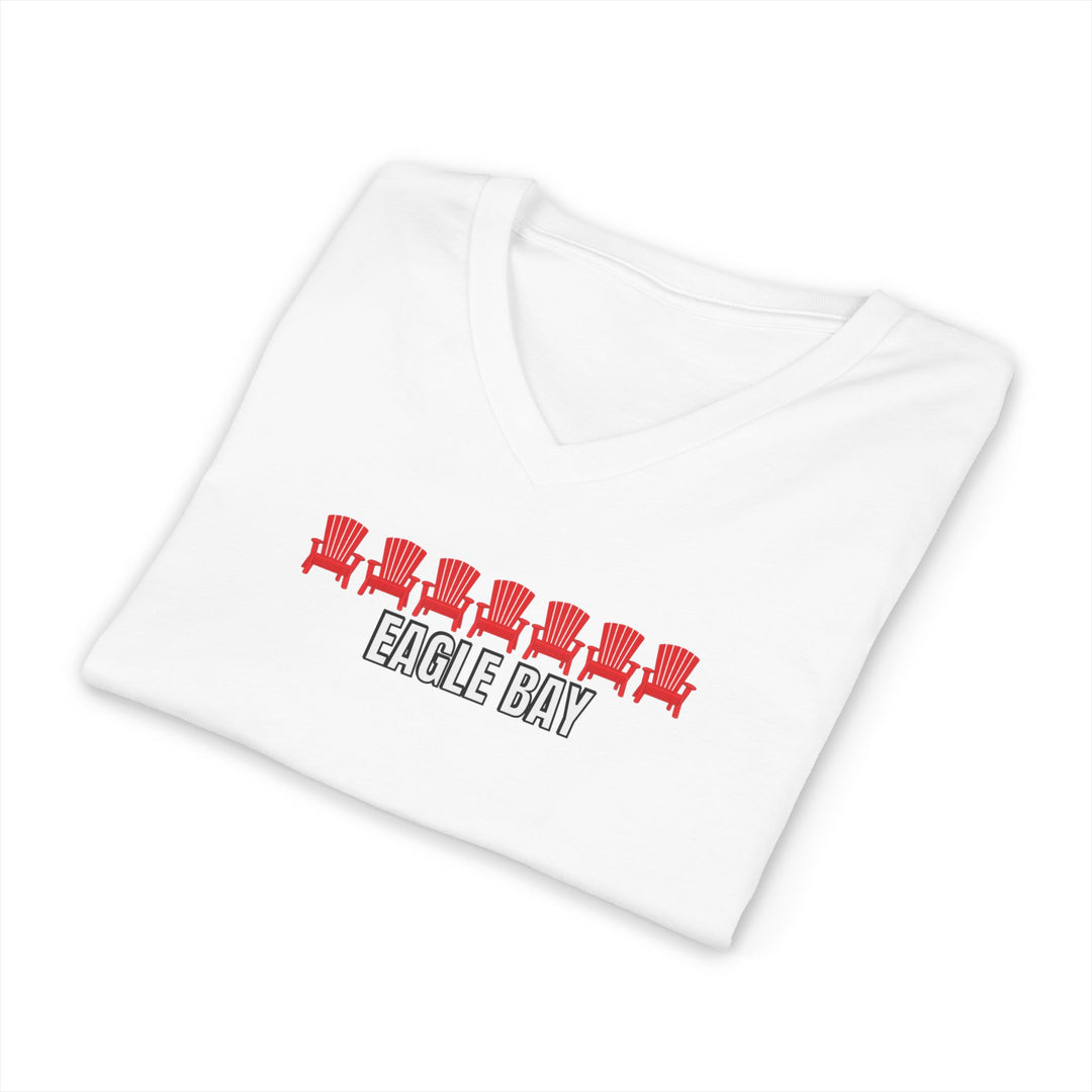 Eagle Bay Unisex V-Neck T-Shirt - ADK Chairs