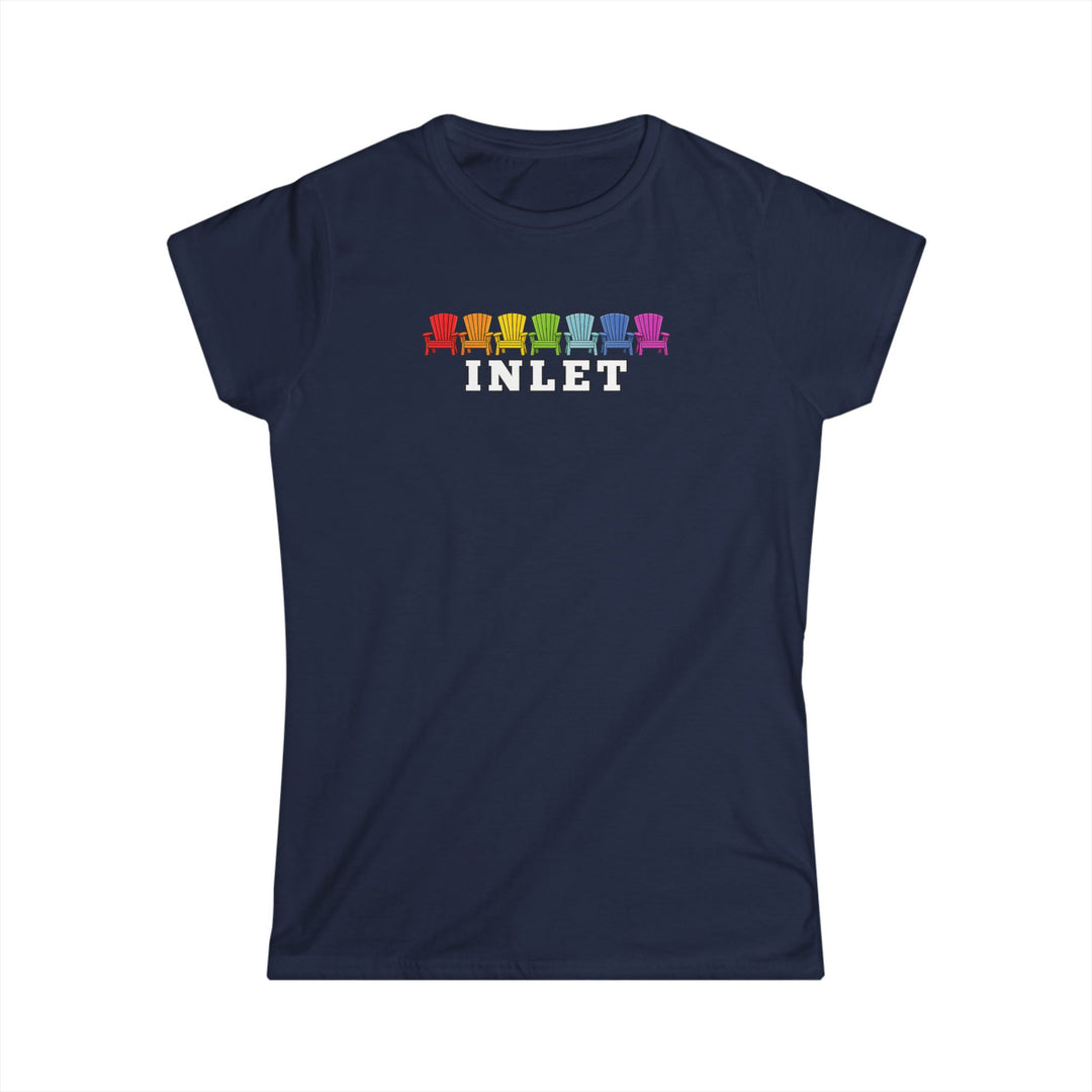 Inlet Ladies Tee - Rainbow Chairs
