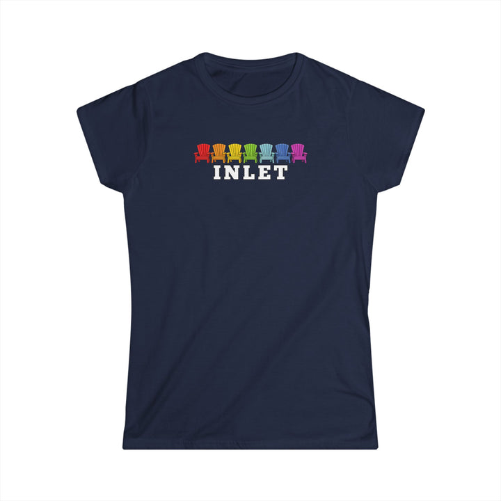 Inlet Ladies Tee - Rainbow Chairs