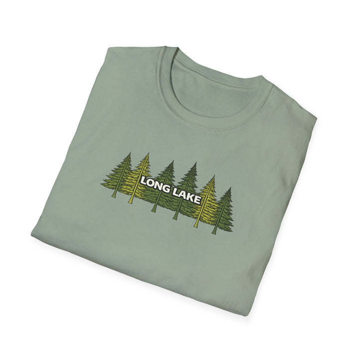 Long Lake Pine Trees Unisex T-Shirt
