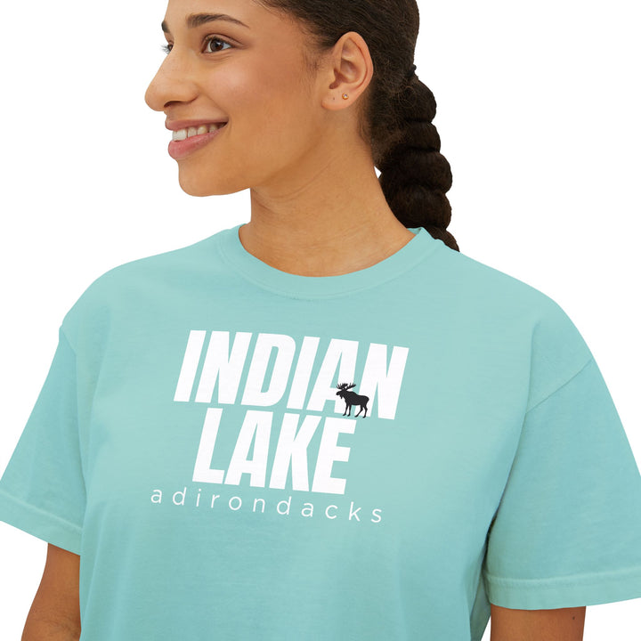 Indian Lake Adirondacks Ladies Boxy Tee