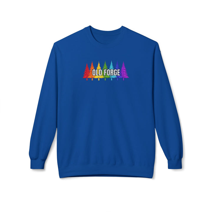 Old Forge Rainbow Trees Sweatshirt
