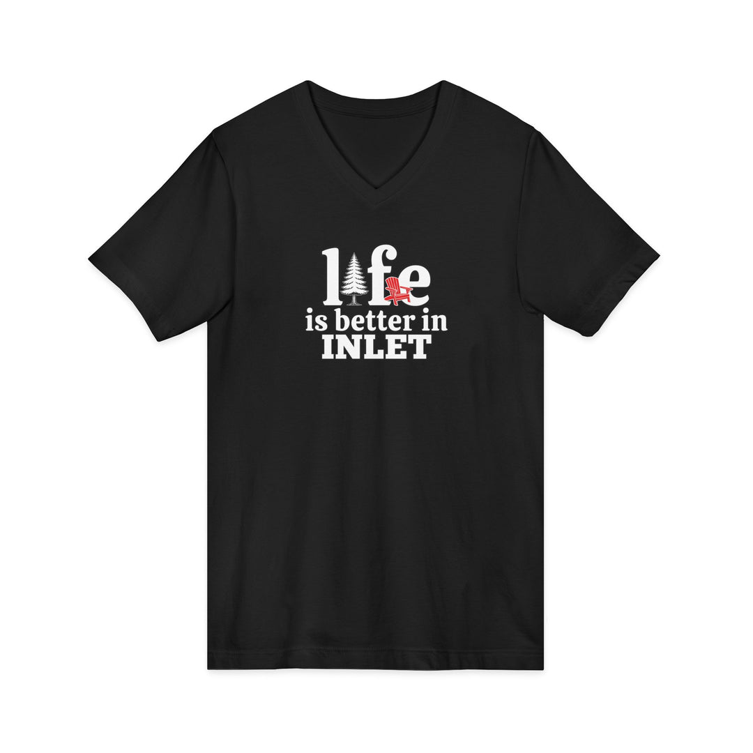 Life is Better in Inlet Unisex V-Neck T-Shirt