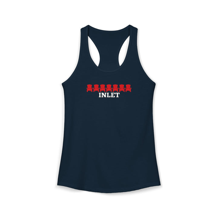 Inlet Ladies Racerback - Red Chairs