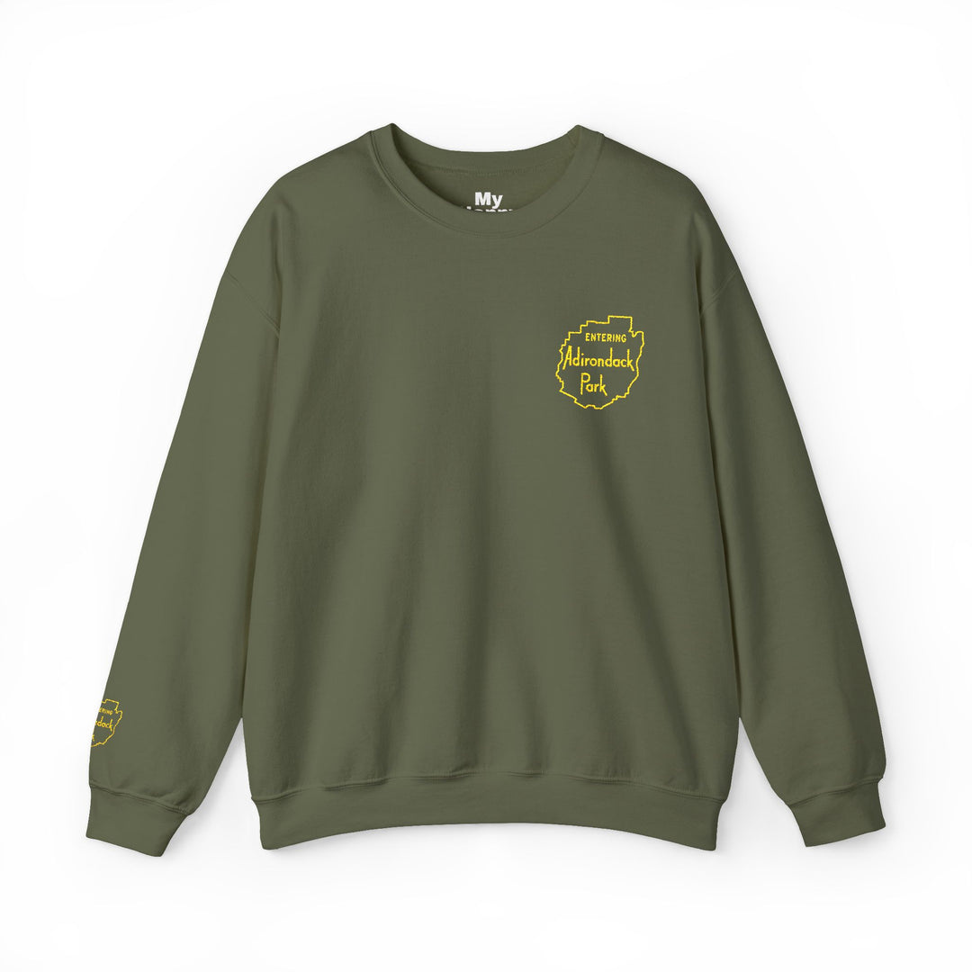 Entering Adirondack Park - Embroidered Sweatshirt