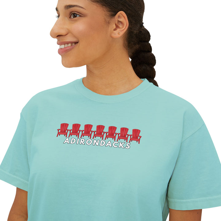 Adirondack Red Chairs Ladies Boxy Tee
