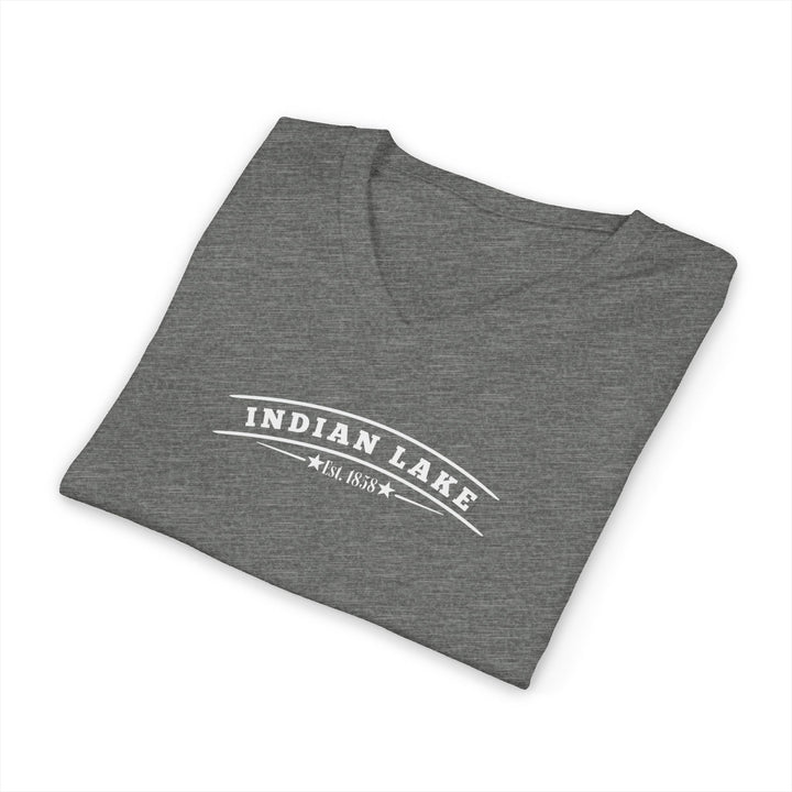 Indian Lake Unisex V-Neck T-Shirt - My Happy Place