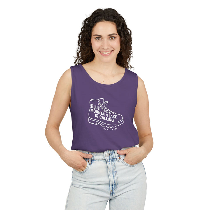 Blue Mountain Lake is Calling Unisex Tank
