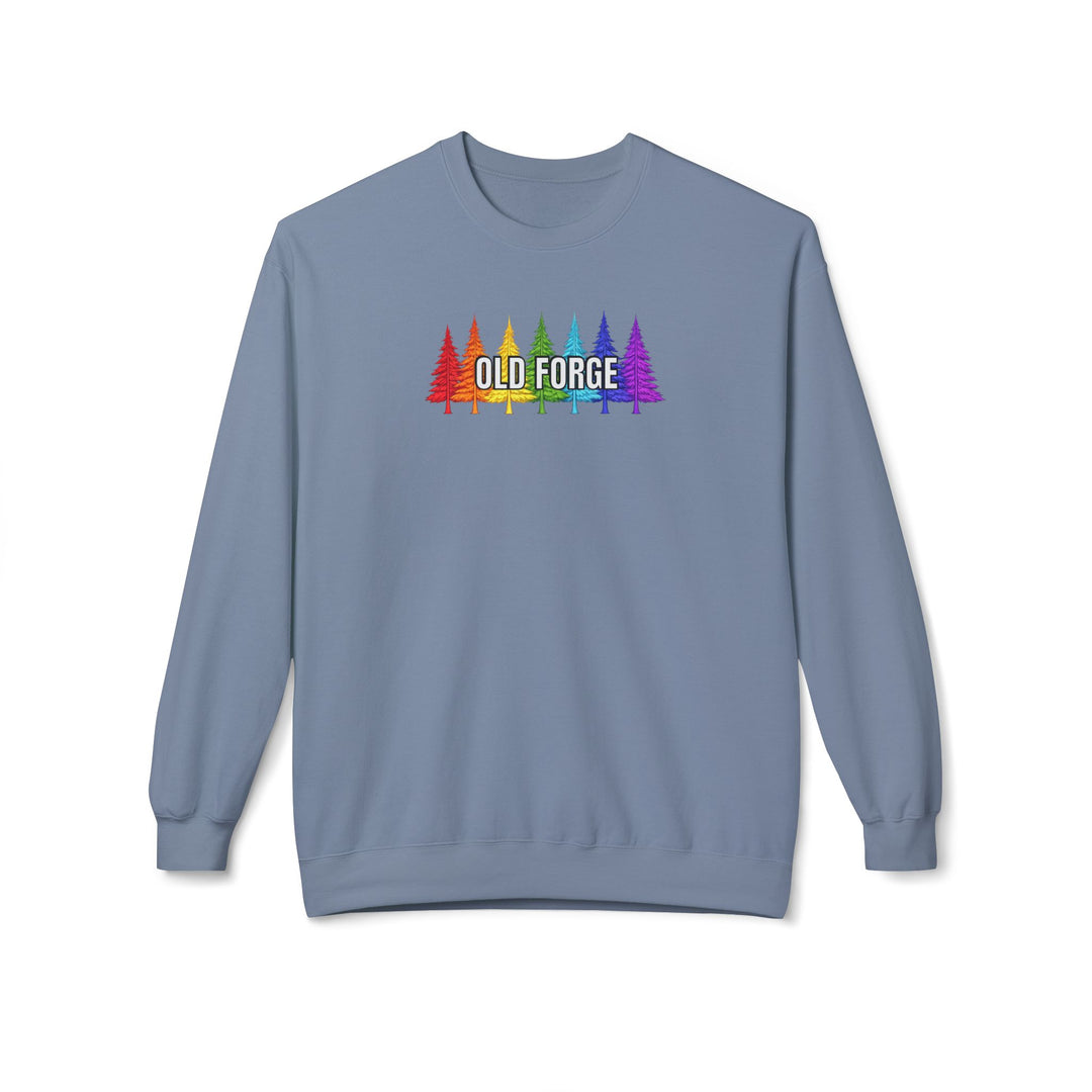 Old Forge Rainbow Trees Sweatshirt